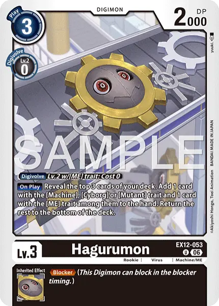 Digimon TCG Card 'EX12-053' 'Hagurumon'