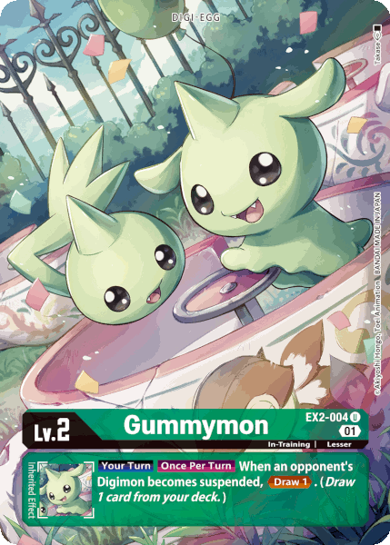 Digimon TCG Card EX2-004_P1 Gummymon