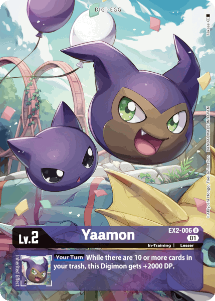 Digimon TCG Card 'EX2-006_P1' 'Yaamon'