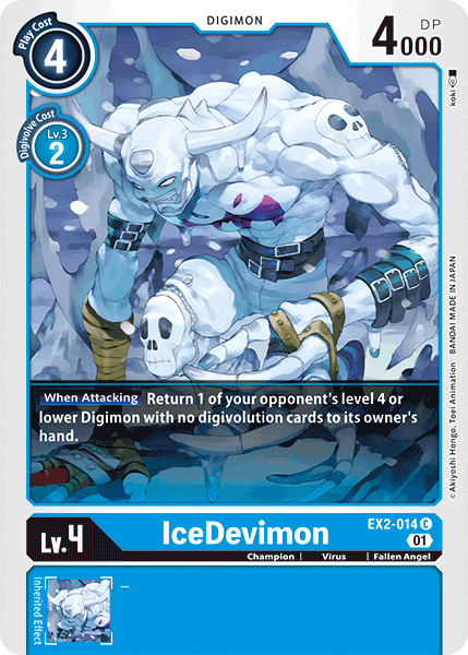 Digimon TCG Card 'EX2-014' 'IceDevimon'