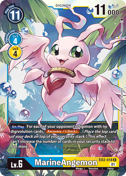 Digimon TCG Card EX2-018 MarineAngemon