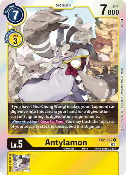 Digimon TCG Card 'EX2-022' 'Antylamon'