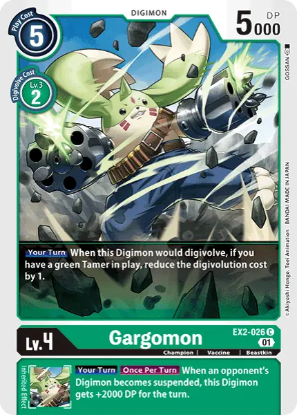 Digimon TCG Card 'EX2-026' 'Gargomon'