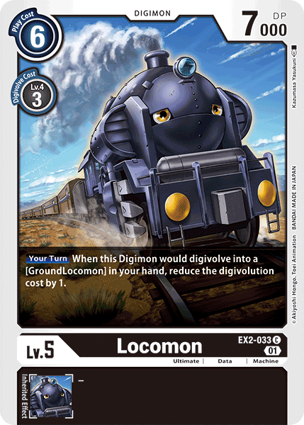 Digimon TCG Card EX2-033 Locomon