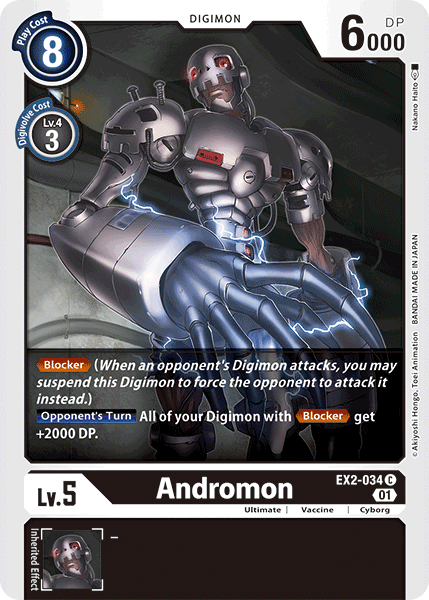 Digimon TCG Card 'EX2-034' 'Andromon'