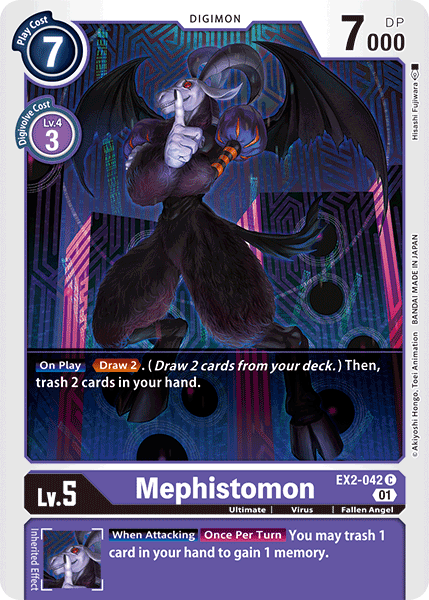 Digimon TCG Card 'EX2-042' 'Mephistomon'