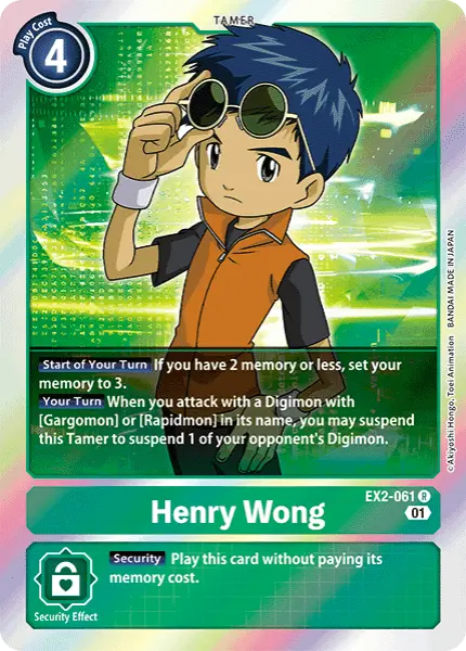 Digimon TCG Card 'EX2-061' 'Henry Wong'