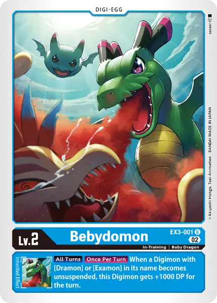 Digimon TCG Card 'EX3-001' 'Bebydomon'