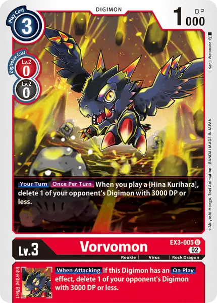 Digimon TCG Card EX3-005 Vorvomon