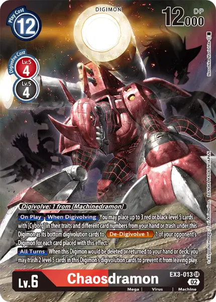 Digimon TCG Card 'EX3-013_P1' 'Chaosdramon'