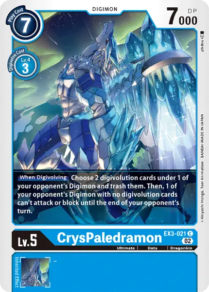 Digimon TCG Card 'EX3-021' 'CrysPaledramon'