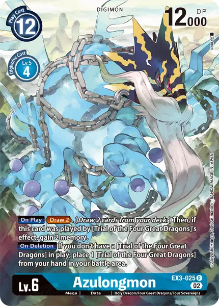 Digimon TCG Card EX3-025_P1 Azulongmon