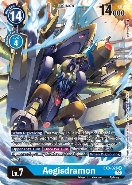 Deck Aegisdramon - 4th with preview of card EX3-026