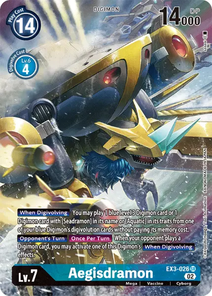 Digimon TCG Card EX3-026_P1 Aegisdramon