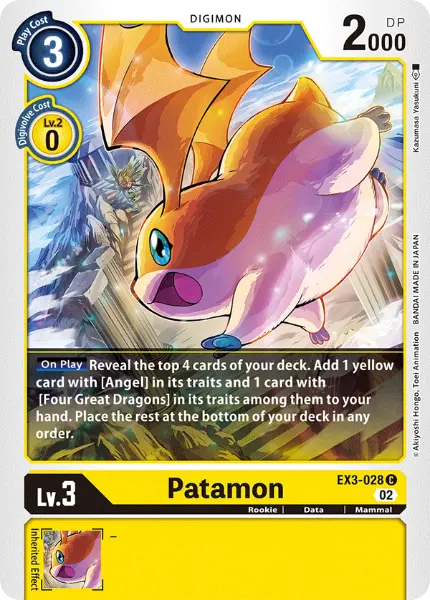 Digimon TCG Card 'EX3-028' 'Patamon'