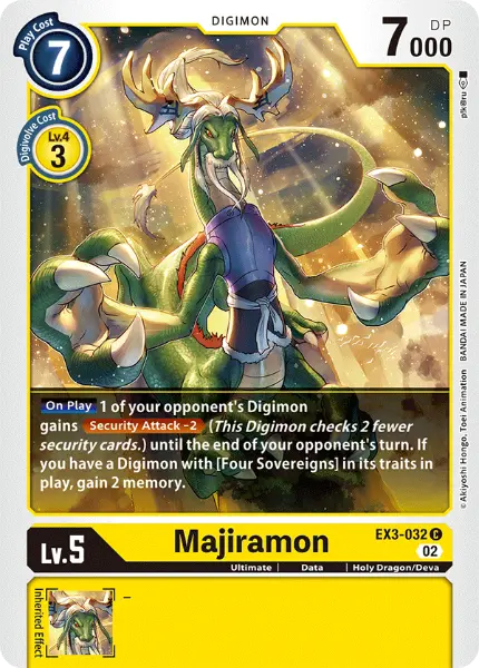 Digimon TCG Card 'EX3-032' 'Majiramon'