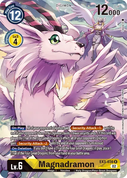 Digimon TCG Card 'EX3-036_P1' 'Magnadramon'