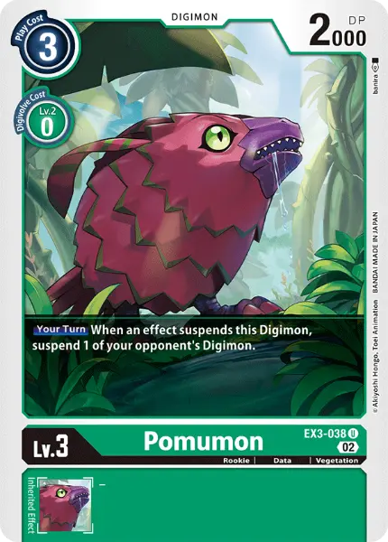 Digimon TCG Card 'EX3-038' 'Pomumon'