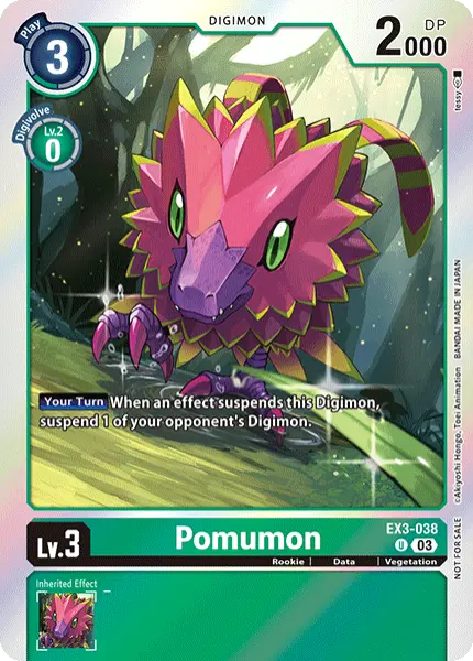 Digimon TCG Card EX3-038_P1 Pomumon