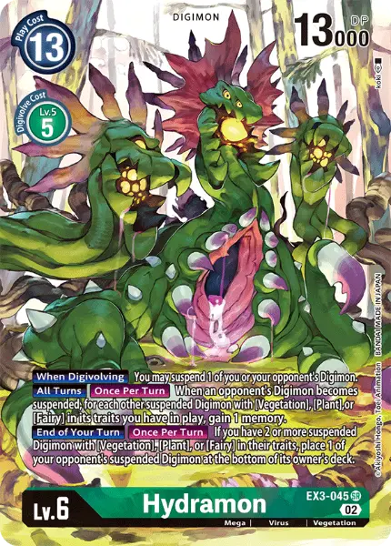 Digimon TCG Card 'EX3-045_P1' 'Hydramon'