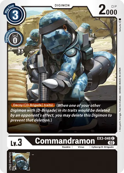 Digimon TCG Card EX3-046 Commandramon