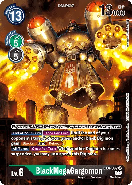 Digimon TCG Card EX4-037_P1 BlackMegaGargomon