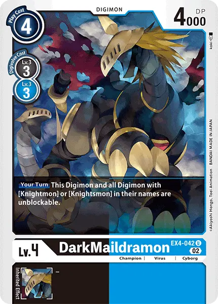 Digimon TCG Card 'EX4-042' 'DarkMaildramon'