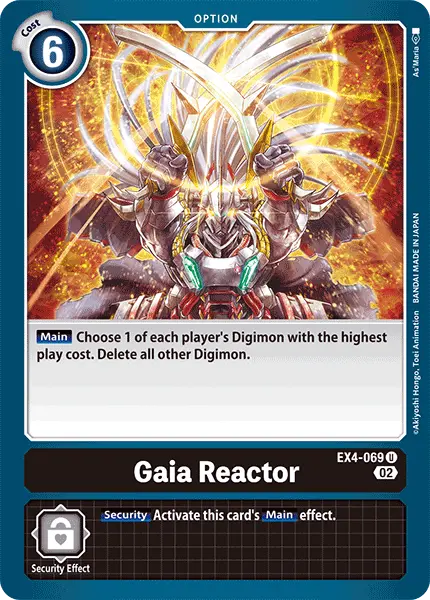 Digimon TCG Card EX4-069 Gaia Reactor