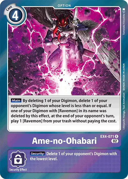 Digimon TCG Card EX4-071 Ame-no-Ohabari