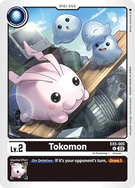 Digimon TCG Card 'EX5-005' 'Tokomon'