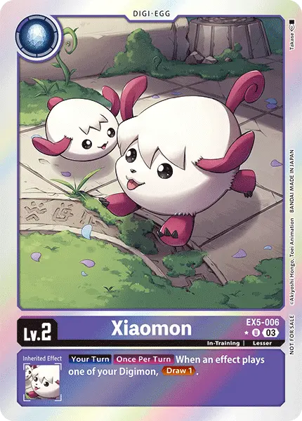 Digimon TCG Card EX5-006_P1 Xiaomon