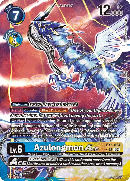 Digimon TCG Card 'EX5-024_P1' 'Azulongmon'