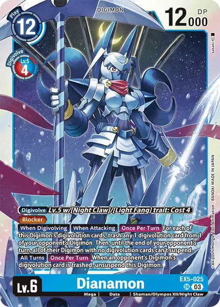 Digimon TCG Card 'EX5-025' 'Dianamon'