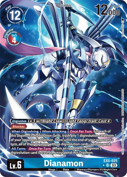 Digimon TCG Card 'EX5-025_P1' 'Dianamon'