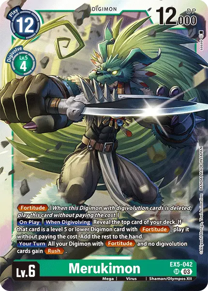 Digimon TCG Card 'EX5-042' 'Merukimon'