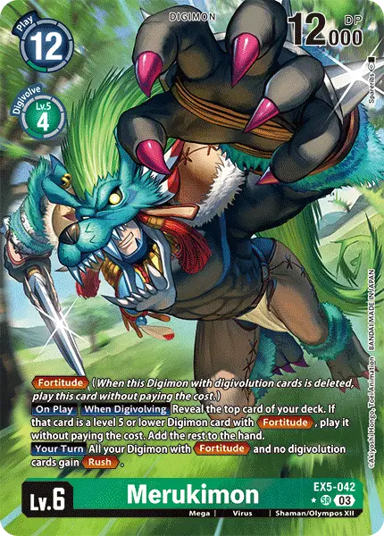 Digimon TCG Card 'EX5-042_P1' 'Merukimon'