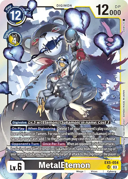 Deck EX5 Etemon with preview of card EX5-054