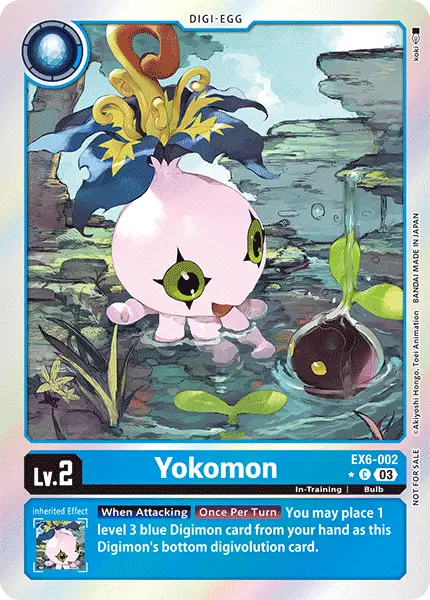 Digimon TCG Card EX6-002_P1 Yokomon