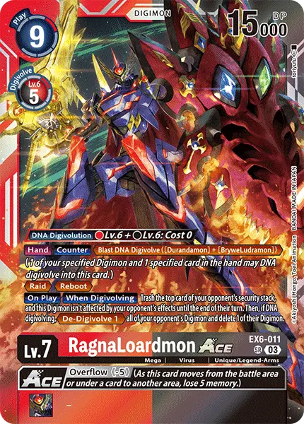 Digimon TCG Card 'EX6-011' 'RagnaLoardmon'