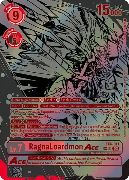 Digimon TCG Card EX6-011_P2 RagnaLoardmon