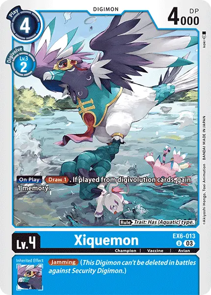 Digimon TCG Card 'EX6-013' 'Xiquemon'