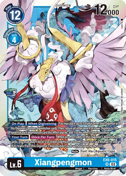 Digimon TCG Card 'EX6-015' 'Xiangpengmon'