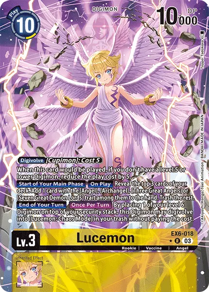 Digimon TCG Card EX6-018_P1 Lucemon