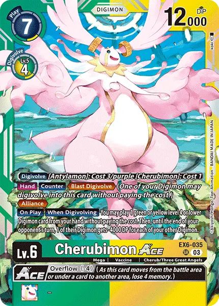 Deck EX6 Cherubimon with preview of card EX6-035