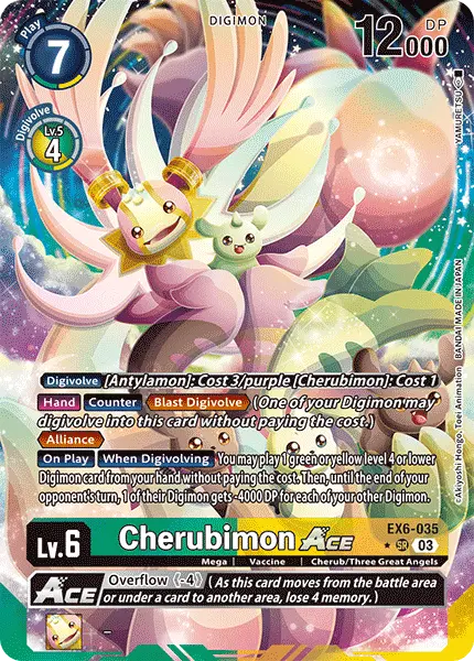 Digimon TCG Card EX6-035_P1 Cherubimon