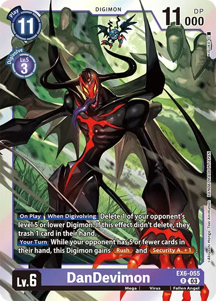 Digimon TCG Card 'EX6-055' 'DanDevimon'