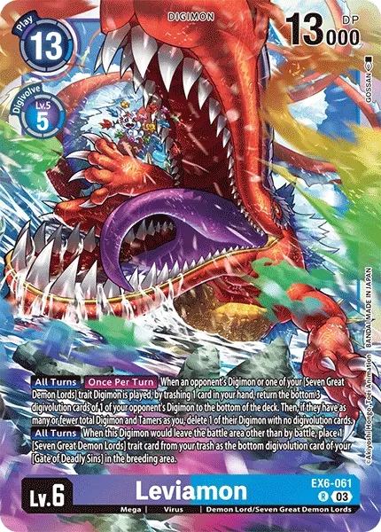 Digimon TCG Card EX6-061 Leviamon