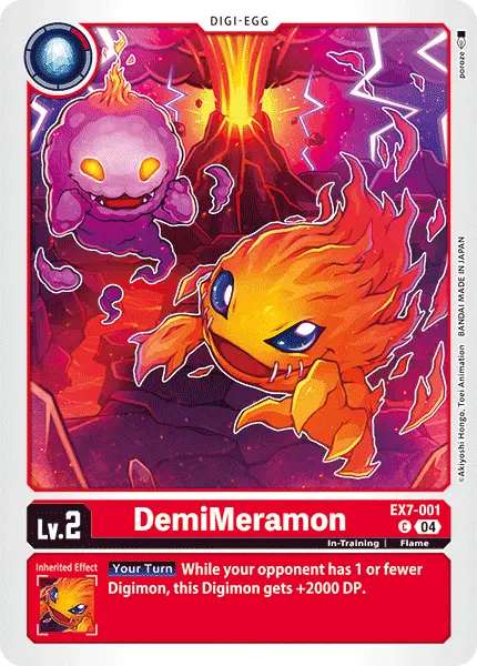 Digimon TCG Card EX7-001 DemiMeramon