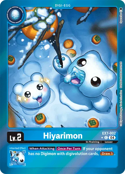 Digimon TCG Card 'EX7-002_P1' 'Hiyarimon'