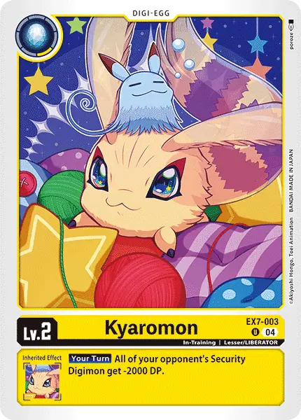 Digimon TCG Card 'EX7-003' 'Kyaromon'